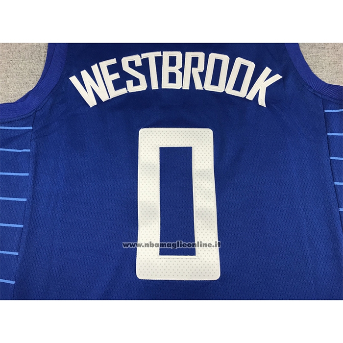 Maglia Los Angeles Clippers Russell Westbrook #0 Icon 2022-23 Blu